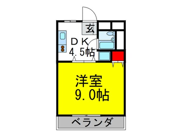 ハイツ山小屋の物件間取画像